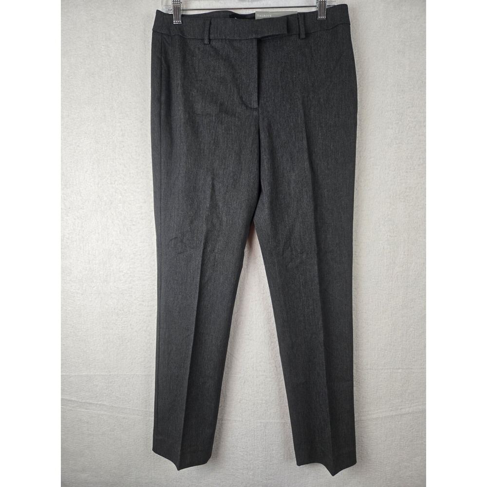 Talbots High Waist Straight Pants Size 6P Cotton Blend Gray